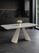 Стол кухонный керамический раздвижной Grig, 1650(2400)×900×755 мм, цвет серо-бежевый  (артикул 10997853)  большой выбор товаров оптом и в розницу по низким ценам с доставкой