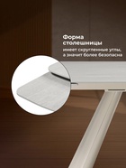 Стол кухонный керамический раздвижной Grig, 1650(2400)×900×755 мм, цвет серо-бежевый  (артикул 10997853)  большой выбор товаров оптом и в розницу по низким ценам с доставкой