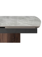 Стол кухонный керамический раздвижной Lagos, 1600(2400)×900×770 мм, цвет серый / орех - Фото 13