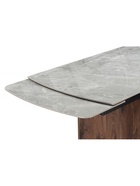 Стол кухонный керамический раздвижной Lagos, 1600(2400)×900×770 мм, цвет серый / орех - Фото 14