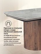 Стол кухонный керамический раздвижной Lagos, 1600(2400)×900×770 мм, цвет серый / орех - Фото 5