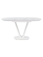 Стол кухонный керамический раздвижной «Азраун», 1100(1500)×1100×750 мм, цвет белый  (артикул 10997856)  большой выбор товаров оптом и в розницу по низким ценам с доставкой