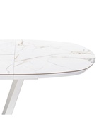 Стол кухонный керамический раздвижной «Азраун», 1100(1500)×1100×750 мм, цвет белый  (артикул 10997856)  большой выбор товаров оптом и в розницу по низким ценам с доставкой