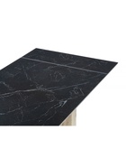 Стол кухонный керамический раздвижной «Бернардо», 1800(2400)×900×790 мм, цвет черный мрамор / дуб монтана  (артикул 10997857)  большой выбор товаров оптом и в розницу по низким ценам с доставкой