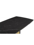 Стол кухонный керамический раздвижной «Бовер», 1800(2200)×900×780 мм, цвет черный мрамор / черный / дуб натуральный - Фото 8