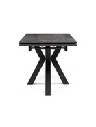 Стол кухонный керамический раздвижной «Бронхольм», 1400(2000)×800×770 мм, цвет серый мрамор / черный  (артикул 10997862)  большой выбор товаров оптом и в розницу по низким ценам с доставкой