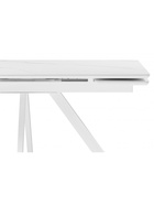 Стол кухонный керамический раздвижной «Вилли», 1400(2000)×800×750 мм, цвет белый мрамор / белый  (артикул 10997866)  большой выбор товаров оптом и в розницу по низким ценам с доставкой