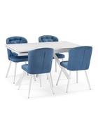 Стол кухонный керамический раздвижной «Вилли», 1400(2000)×800×750 мм, цвет белый мрамор / белый - Фото 19