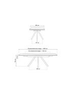 Стол кухонный керамический раздвижной «Вилли», 1400(2000)×800×750 мм, цвет белый мрамор / белый  (артикул 10997866)  большой выбор товаров оптом и в розницу по низким ценам с доставкой