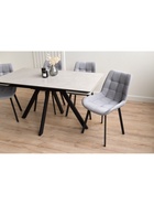 Стол кухонный керамический раздвижной «Вилли», 1400(2000)×800×750 мм, цвет светло-серый / черный - Фото 19