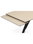 Стол кухонный керамический раздвижной «Вилли», 1400(2000)×800×750 мм, цвет бежевый / черный  (артикул 10997868)  большой выбор товаров оптом и в розницу по низким ценам с доставкой