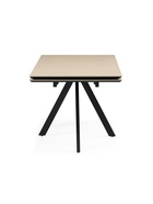 Стол кухонный керамический раздвижной «Вилли», 1400(2000)×800×750 мм, цвет бежевый / черный  (артикул 10997868)  большой выбор товаров оптом и в розницу по низким ценам с доставкой