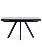 Стол кухонный керамический раздвижной «Вилли», 1400(2000)×800×750 мм, цвет белый мрамор / черный  (артикул 10997869)  большой выбор товаров оптом и в розницу по низким ценам с доставкой