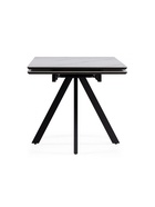 Стол кухонный керамический раздвижной «Вилли», 1400(2000)×800×750 мм, цвет белый мрамор / черный  (артикул 10997869)  большой выбор товаров оптом и в розницу по низким ценам с доставкой