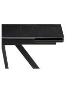 Стол кухонный керамический раздвижной «Вилли», 1400(2000)×800×750 мм, цвет черный мрамор / черный - Фото 12