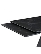 Стол кухонный керамический раздвижной «Вилли», 1400(2000)×800×750 мм, цвет черный мрамор / черный  (артикул 10997872)  большой выбор товаров оптом и в розницу по низким ценам с доставкой