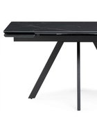 Стол кухонный керамический раздвижной «Вилли», 1400(2000)×800×750 мм, цвет черный мрамор / черный - Фото 19