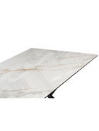 Стол кухонный керамический раздвижной «Ворен», 1800(2400)×900×770 мм, цвет белый мрамор / черный  (артикул 10997873)  большой выбор товаров оптом и в розницу по низким ценам с доставкой