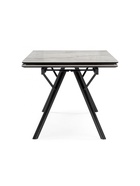 Стол кухонный керамический раздвижной «Ворен», 1800(2400)×900×770 мм, цвет белый мрамор / черный  (артикул 10997873)  большой выбор товаров оптом и в розницу по низким ценам с доставкой