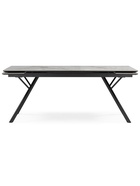 Стол кухонный керамический раздвижной «Ворен», 1800(2400)×900×770 мм, цвет белый мрамор / черный  (артикул 10997873)  большой выбор товаров оптом и в розницу по низким ценам с доставкой