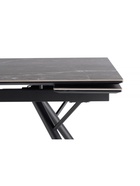 Стол кухонный керамический раздвижной «Ворен», 1800(2400)×900×770 мм, цвет черный  (артикул 10997874)  большой выбор товаров оптом и в розницу по низким ценам с доставкой