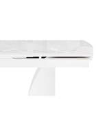 Стол кухонный керамический раздвижной «Готланд», 1800(2400)×900×790 мм, цвет мрамор / белый  (артикул 10997878)  большой выбор товаров оптом и в розницу по низким ценам с доставкой