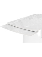 Стол кухонный керамический раздвижной «Готланд», 1800(2400)×900×790 мм, цвет мрамор / белый  (артикул 10997878)  большой выбор товаров оптом и в розницу по низким ценам с доставкой