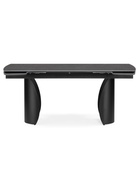 Стол кухонный керамический раздвижной «Готланд», 1800(2400)×900×790 мм, цвет темно-серый / черный  (артикул 10997881)  большой выбор товаров оптом и в розницу по низким ценам с доставкой