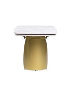 Стол кухонный керамический раздвижной «Готланд», 1800(2400)×900×790 мм, цвет вяз скандинавский / золото - Фото 11