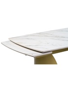 Стол кухонный керамический раздвижной «Готланд», 1800(2400)×900×790 мм, цвет вяз скандинавский / золото - Фото 12