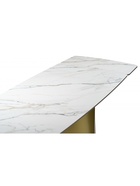 Стол кухонный керамический раздвижной «Готланд», 1800(2400)×900×790 мм, цвет вяз скандинавский / золото - Фото 13