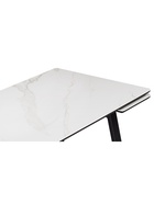 Стол кухонный керамический раздвижной «Джек», 1400(2000)×800×750 мм, цвет белый мрамор / черный  (артикул 10997885)  большой выбор товаров оптом и в розницу по низким ценам с доставкой