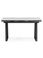 Стол кухонный керамический раздвижной «Джек», 1400(2000)×800×750 мм, цвет белый мрамор / черный  (артикул 10997885)  большой выбор товаров оптом и в розницу по низким ценам с доставкой