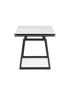 Стол кухонный керамический раздвижной «Джек», 1400(2000)×800×750 мм, цвет белый мрамор / черный  (артикул 10997885)  большой выбор товаров оптом и в розницу по низким ценам с доставкой