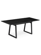 Стол кухонный керамический раздвижной «Джек», 1400(2000)×800×750 мм, цвет черный мрамор / черный  (артикул 10997887)  большой выбор товаров оптом и в розницу по низким ценам с доставкой