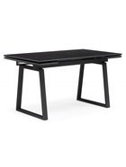 Стол кухонный керамический раздвижной «Джек», 1400(2000)×800×750 мм, цвет черный мрамор / черный  (артикул 10997887)  большой выбор товаров оптом и в розницу по низким ценам с доставкой