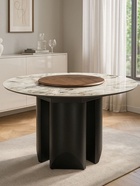 Стол кухонный керамический «Иган», 1370×1370×760 мм, цвет орех кантри / черный  (артикул 10997888)  большой выбор товаров оптом и в розницу по низким ценам с доставкой