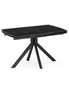 Стол кухонный керамический раздвижной «Катчел», 1200(1800)×800×770 мм, цвет черный мрамор / черный  (артикул 10997892)  большой выбор товаров оптом и в розницу по низким ценам с доставкой