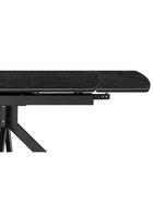 Стол кухонный керамический раздвижной «Катчел», 1200(1800)×800×770 мм, цвет черный мрамор / черный  (артикул 10997892)  большой выбор товаров оптом и в розницу по низким ценам с доставкой