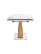 Стол кухонный керамический раздвижной «Кели», 1400(2000)×800×760 мм, цвет дуб монтана / белый  (артикул 10997896)  большой выбор товаров оптом и в розницу по низким ценам с доставкой