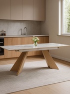 Стол кухонный керамический раздвижной «Ливи», 1400(2000)×800×780 мм, цвет дуб монтана  (артикул 10997898)  большой выбор товаров оптом и в розницу по низким ценам с доставкой