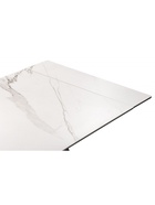 Стол кухонный керамический раздвижной «Ливи», 1400(2000)×800×780 мм, цвет белый мрамор / черный  (артикул 10997899)  большой выбор товаров оптом и в розницу по низким ценам с доставкой