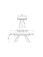 Стол кухонный керамический раздвижной «Ливи», 1400(2000)×800×780 мм, цвет белый мрамор / черный  (артикул 10997899)  большой выбор товаров оптом и в розницу по низким ценам с доставкой