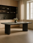 Стол кухонный керамический раздвижной «Мален», 2400(3200)×1100×765 мм, цвет черный  (артикул 10997902)  большой выбор товаров оптом и в розницу по низким ценам с доставкой