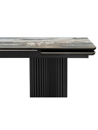 Стол кухонный керамический раздвижной «Мален», 2400(3200)×1100×765 мм, цвет черный  (артикул 10997902)  большой выбор товаров оптом и в розницу по низким ценам с доставкой