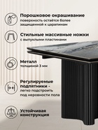 Стол кухонный керамический раздвижной «Мален», 2400(3200)×1100×765 мм, цвет черный  (артикул 10997902)  большой выбор товаров оптом и в розницу по низким ценам с доставкой