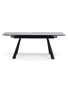 Стол кухонный керамический раздвижной «Маунт», 1400(2000)×800×770 мм, цвет белый мрамор / черный  (артикул 10997904)  большой выбор товаров оптом и в розницу по низким ценам с доставкой