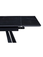 Стол кухонный керамический раздвижной «Маунт», 1400(2000)×800×770 мм, цвет черный мрамор / черный  (артикул 10997905)  большой выбор товаров оптом и в розницу по низким ценам с доставкой