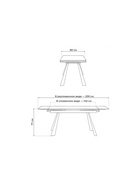 Стол кухонный керамический раздвижной «Маунт», 1400(2000)×800×770 мм, цвет черный мрамор / черный  (артикул 10997905)  большой выбор товаров оптом и в розницу по низким ценам с доставкой