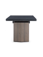 Стол кухонный керамический раздвижной «Монерон», 1800(2400)×900×770 мм, цвет черный мрамор / орех кантри  (артикул 10997907)  большой выбор товаров оптом и в розницу по низким ценам с доставкой